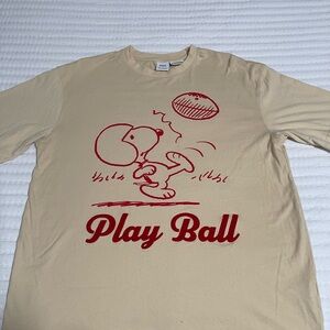 Zara Beige Tee with Red Graphic